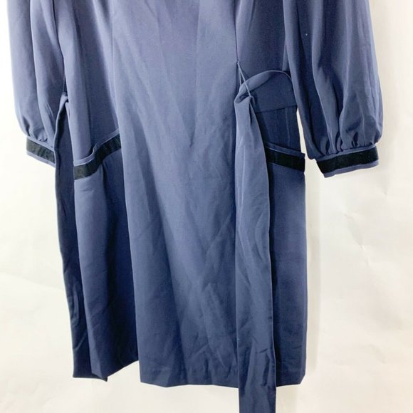 1901 Womens Blue Knee Length Shift Dress Size 6 - Picture 6 of 9